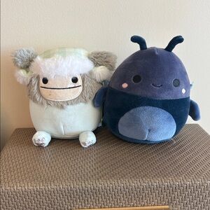 Squishmallows 5 Inch Evita the Bigfoot and Tyrone the Beetle Plush Dolls